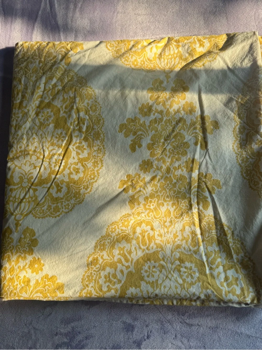 POTTERY BARN Lucianna Medallion Duvet Cover Full/Queen 92” x 88”~ Ivory Yellow